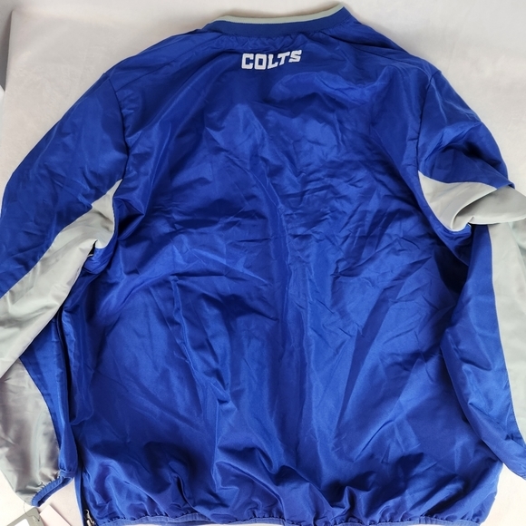 Indianapolis Colts Mens 2X Polyester Pullover Jacket Blue Gray Long Sleeve NEW - Picture 5 of 10